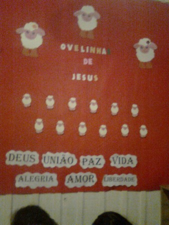 Painel ovelhinhas de Jesus